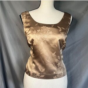 Positive Attitude Satin Beige Top